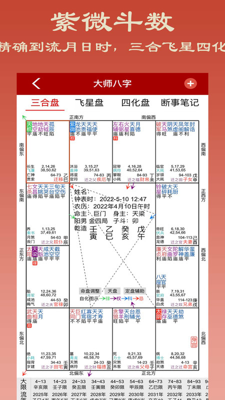 大师紫微斗数截图1